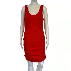 Express Women's Orange and Pink Dress